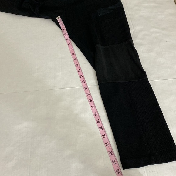 DKNYC | Black Mixed Media Pants - Picture 10 of 11